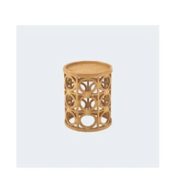 Stolik CARVI 40 cm drewno jodła naturalny*J-Line New