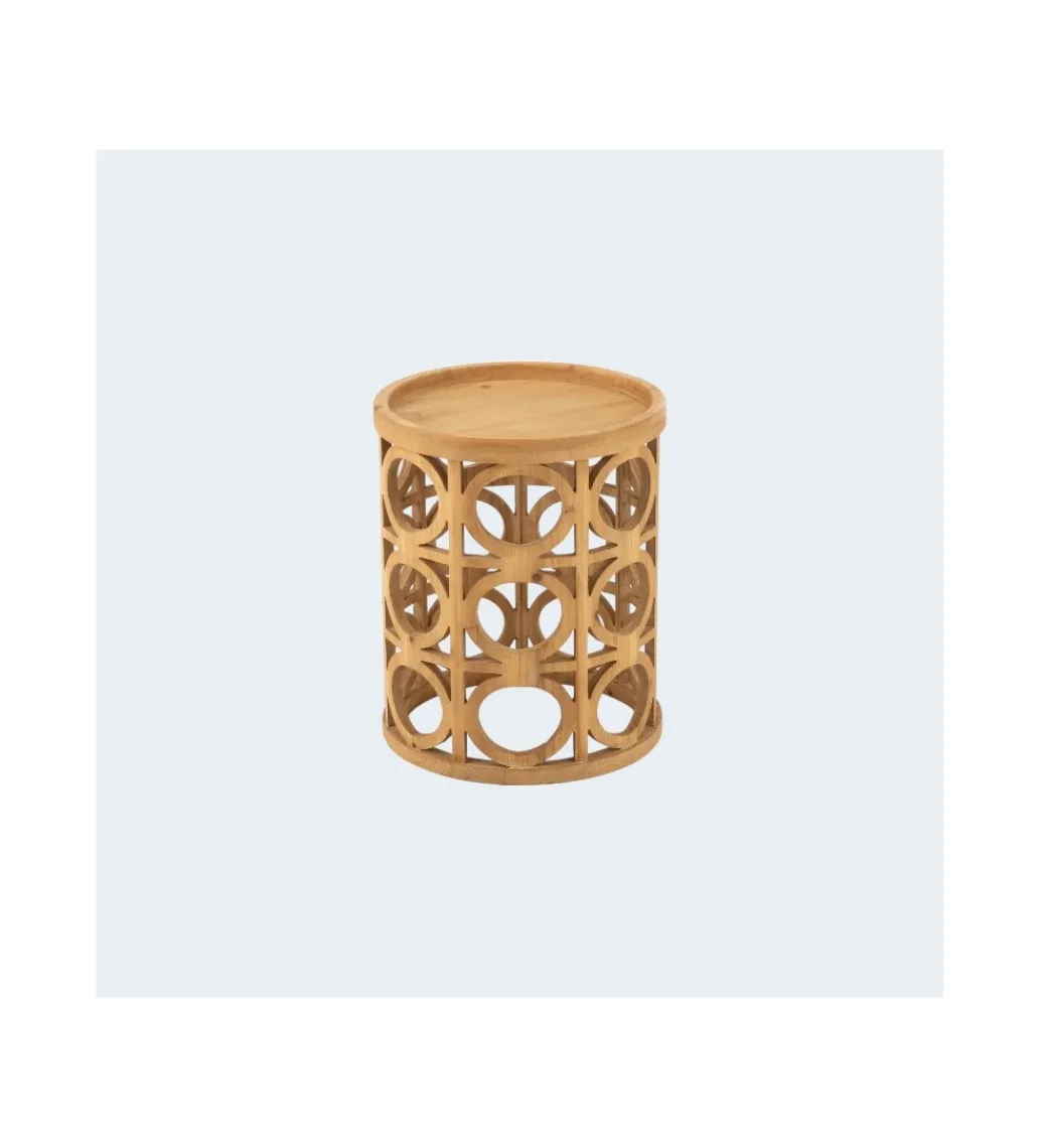 Stolik CARVI 40 cm drewno jodła naturalny*J-Line New