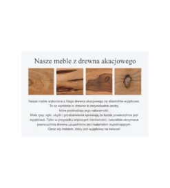Stolik FINICE kawowy Makassar set 2 drewno akacja*Invicta Interior Discount