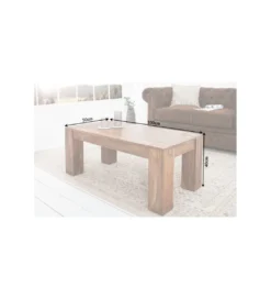 Stolik FINICE Makassar 100 cm drewno sheesham*Invicta Interior - przedsprzedaż Hot