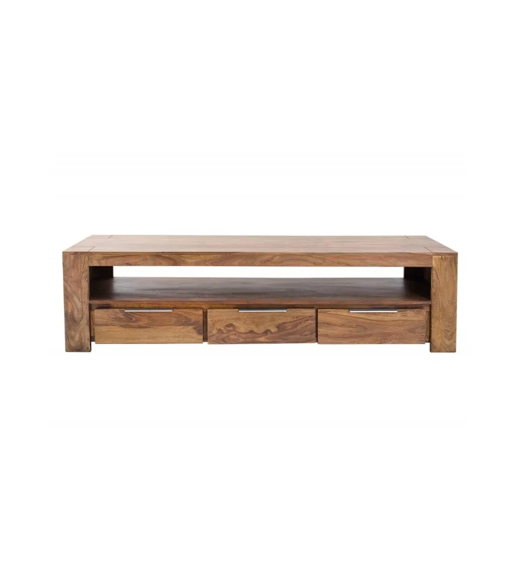 Stolik FINICE Makassar pod TV 170 cm drewno Sheesham*Invicta Interior Outlet