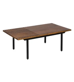 Stolik kawowy ABNER 110 cm drewno mango Brązowa*Zona-Design New