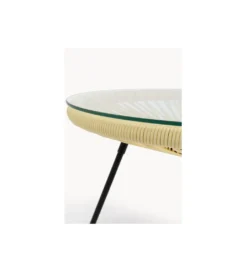 Stolik kawowy ACAPULCO BUTTER 50 cm żółty*KARE Sale