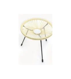 Stolik kawowy ACAPULCO BUTTER 50 cm żółty*KARE Sale