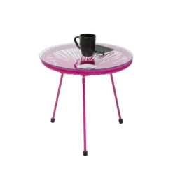 Stolik kawowy ACAPULCO 50 cm mono różowy*KARE Clearance