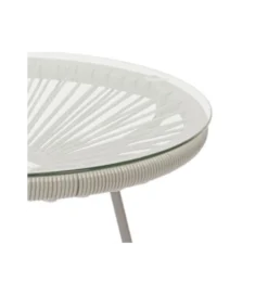 Stolik kawowy ACAPULCO 50 cm mono greige*KARE Discount