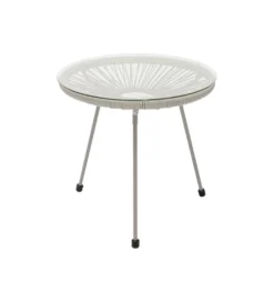 Stolik kawowy ACAPULCO 50 cm mono greige*KARE Discount