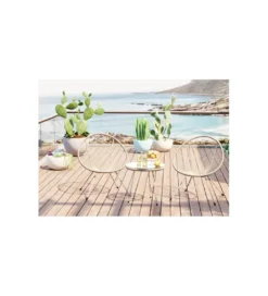 Stolik kawowy ACAPULCO 50 cm mono greige*KARE Discount