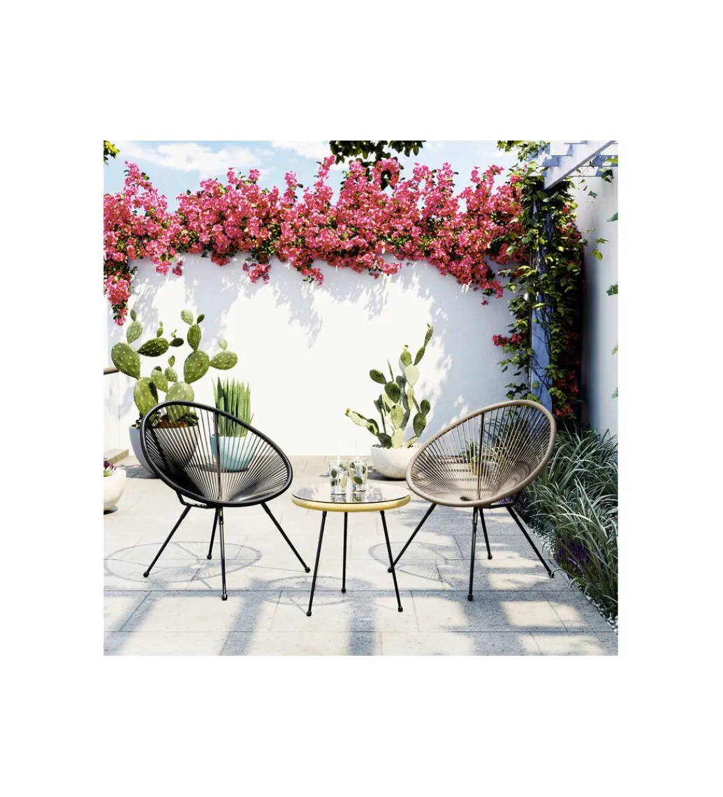 Stolik kawowy ACAPULCO 50 cm naturalny*KARE Discount