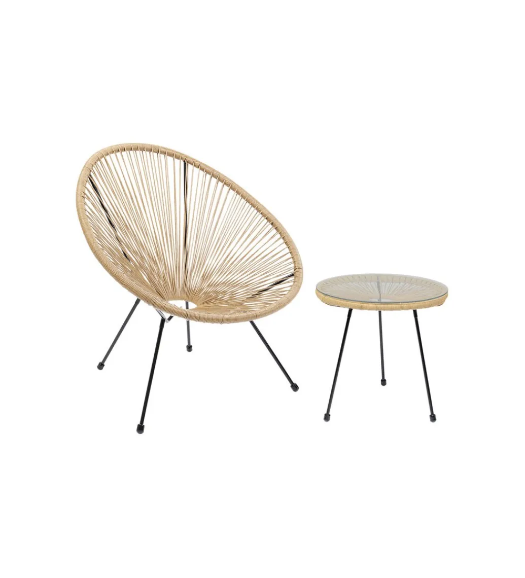 Stolik kawowy ACAPULCO 50 cm naturalny*KARE Discount