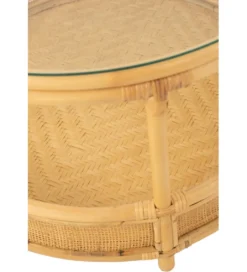 Stolik kawowy ALAN 70 cm rattan*J-Line Hot