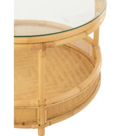 Stolik kawowy ALAN 70 cm rattan*J-Line Hot