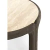 Stolik kawowy ALI 75 cm ciemnobrązowy piaskowy*L&L Clearance