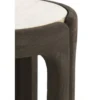Stolik kawowy ALI 45 cm ciemnobrązowy piaskowy*L&L New