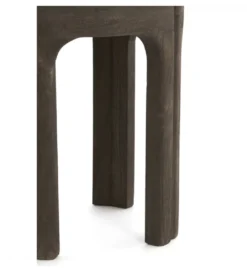 Stolik kawowy ALI 45 cm ciemnobrązowy piaskowy*L&L New