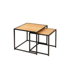 Stolik kawowy ALPERA set 2 w optyce dębu*Invicta Interior Clearance