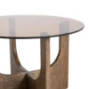 Stolik kawowy AMY 60 cm drewno kauczuk*Zona-Design Best