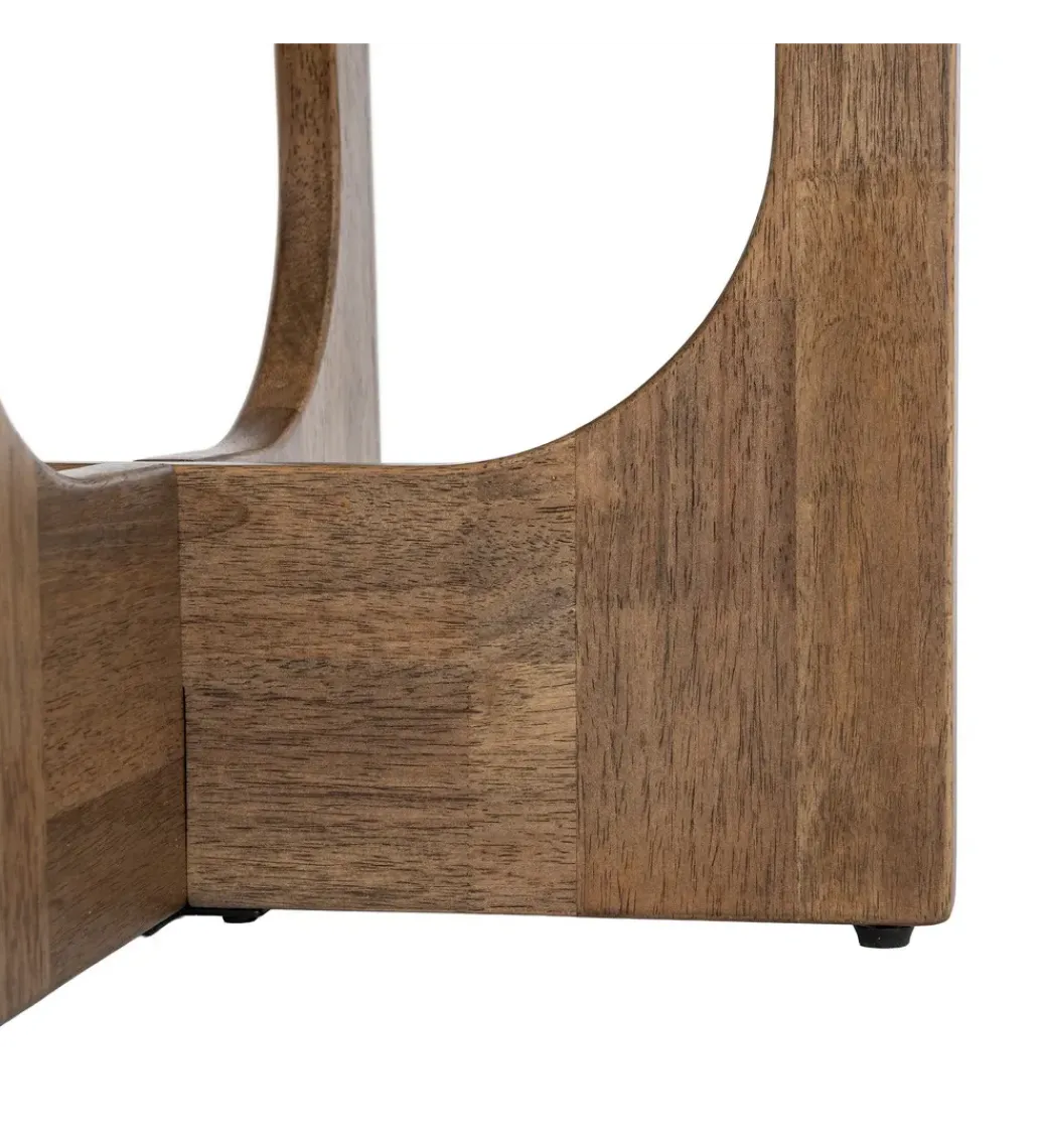 Stolik kawowy AMY 60 cm drewno kauczuk*Zona-Design Best
