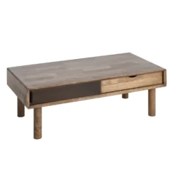 Stolik kawowy AMY 120 cm drewno kauczuk*Zona-Design New