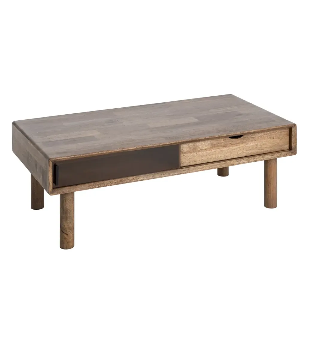Stolik kawowy AMY 120 cm drewno kauczuk*Zona-Design New