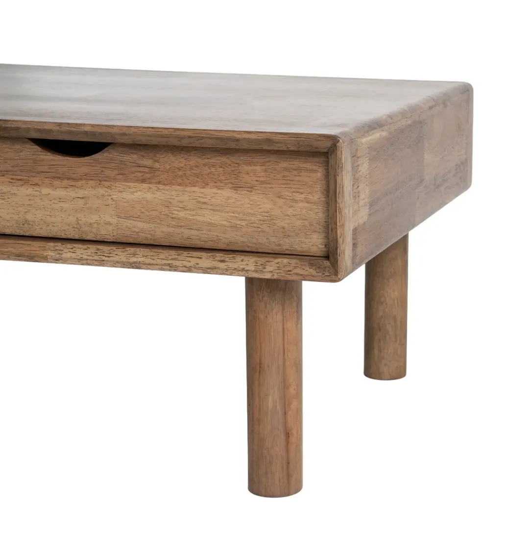 Stolik kawowy AMY 120 cm drewno kauczuk*Zona-Design New