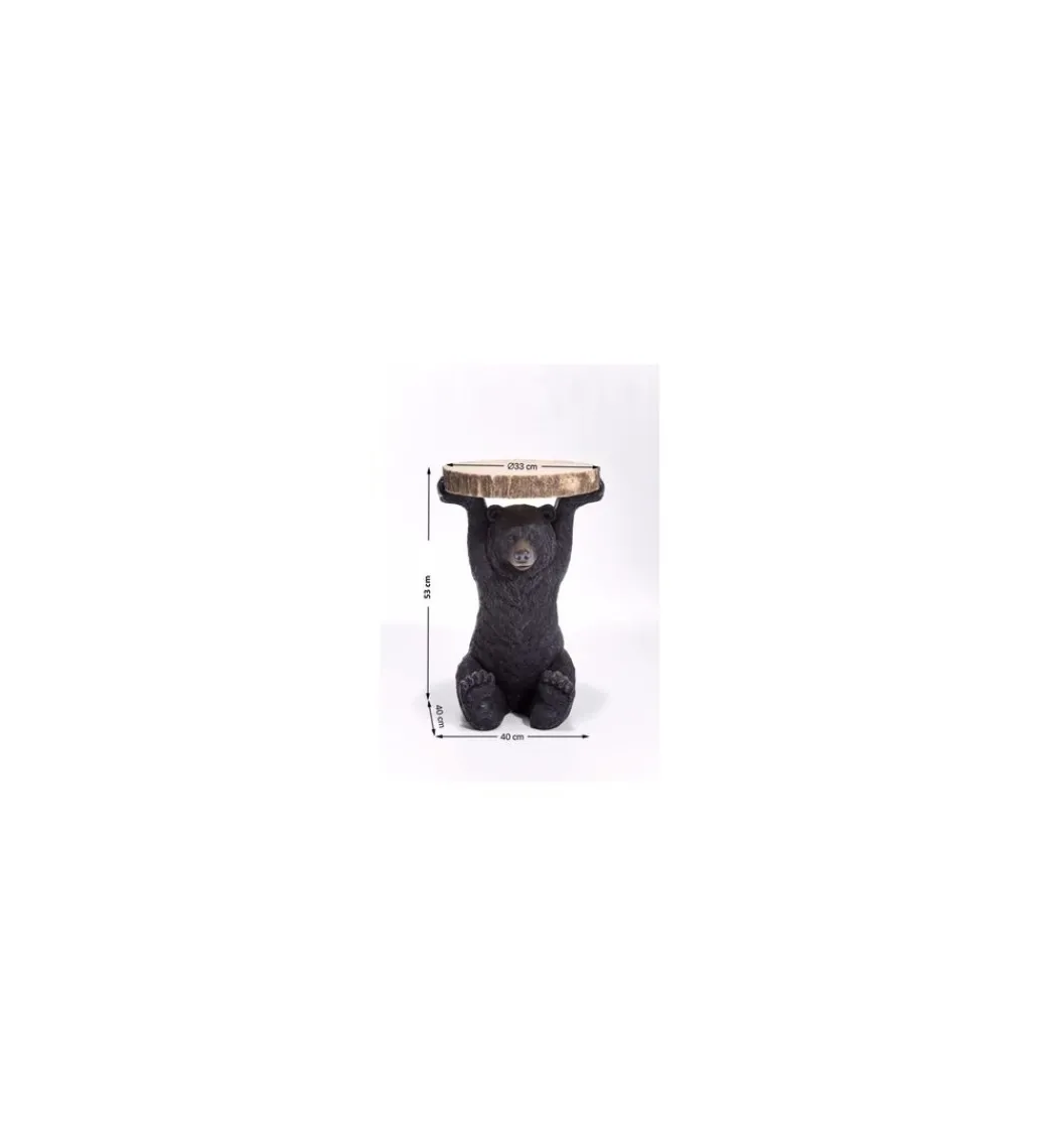Stolik kawowy ANIMAL BEAR 33 cm czarny*KARE Hot