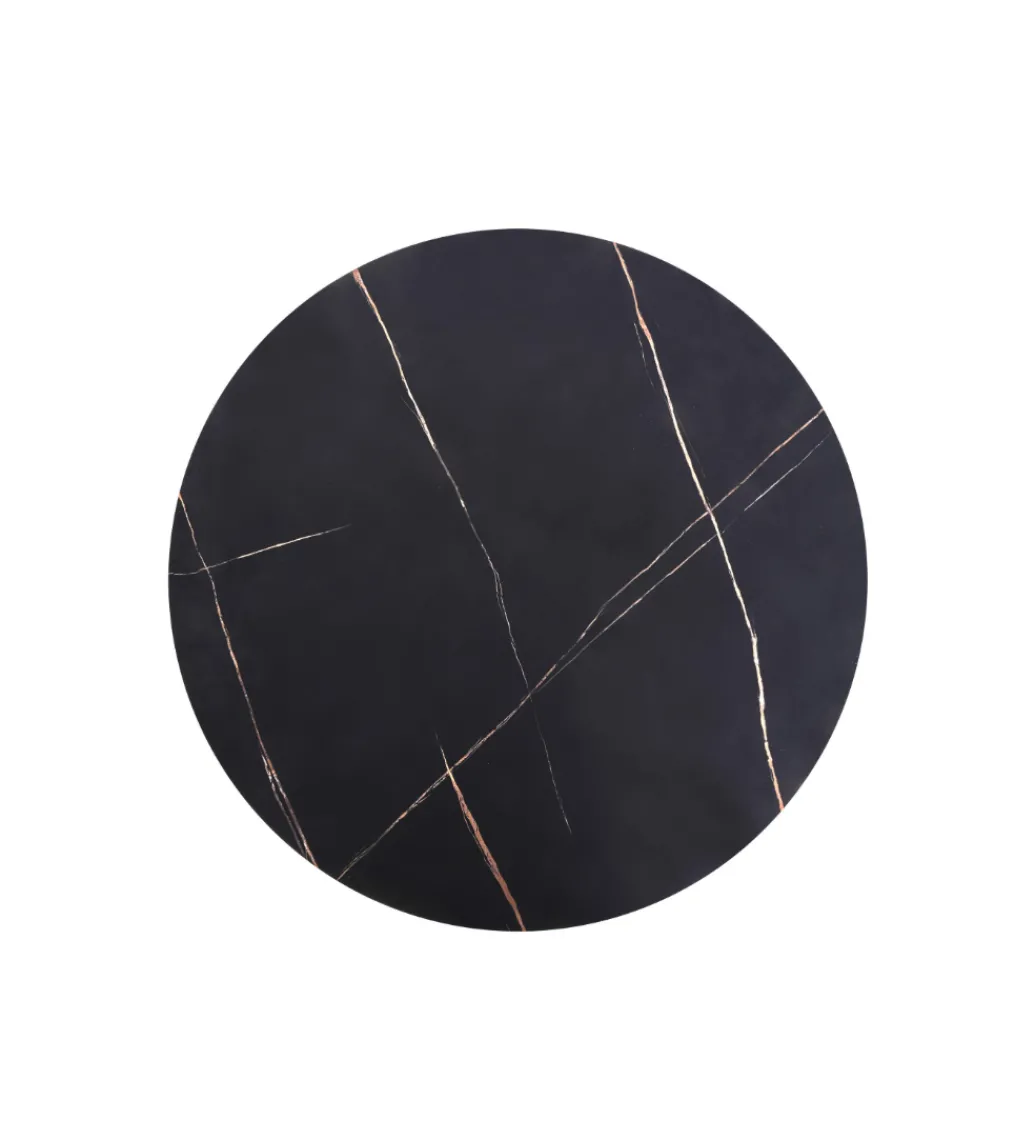 Stolik kawowy ANTICA 80 cm w optyce czarnego marmuru*Halmar Discount