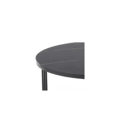 Stolik kawowy ANTICA 80 cm w optyce czarnego marmuru*Halmar Discount