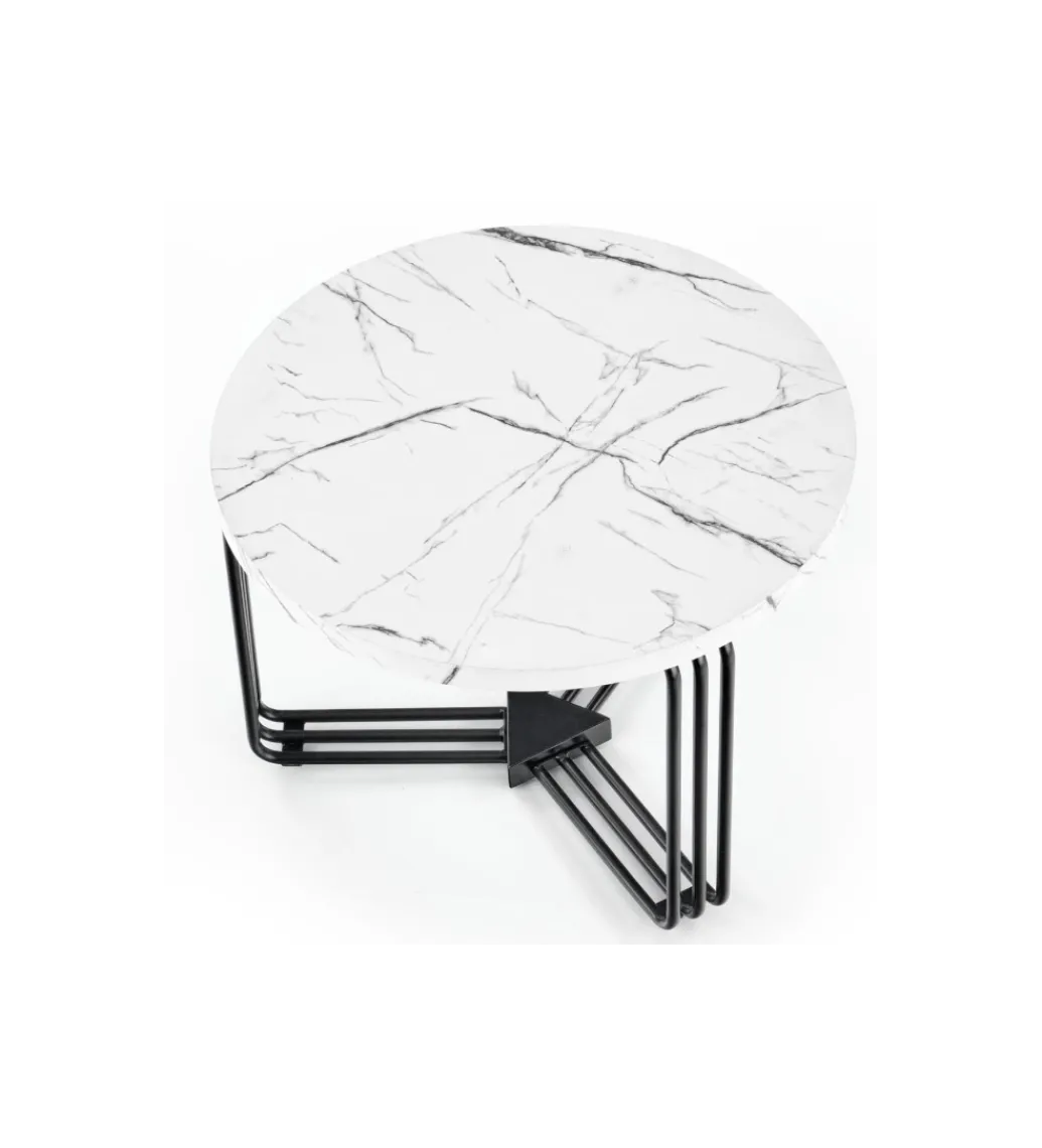 Stolik kawowy ANTICA 55 cm w optyce marmuru*Halmar New