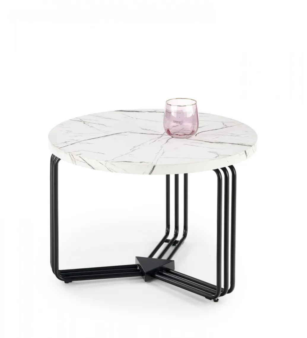 Stolik kawowy ANTICA 55 cm w optyce marmuru*Halmar New