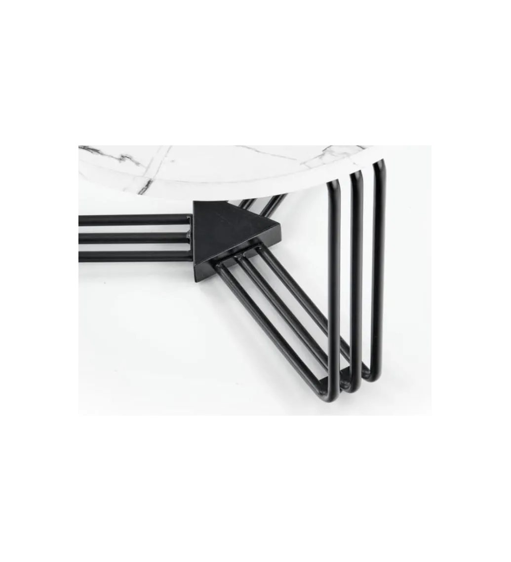 Stolik kawowy ANTICA 55 cm w optyce marmuru*Halmar New