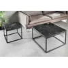 Stolik kawowy ARCHITECTURE 60 cm w optyce czarnego marmuru*Invicta Interior Hot