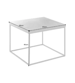 Stolik kawowy ARCHITECTURE 60 cm w optyce czarnego marmuru*Invicta Interior Hot
