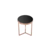 Stolik kawowy Art Deco 45 cm czarno miedziany*Invicta Interior Online