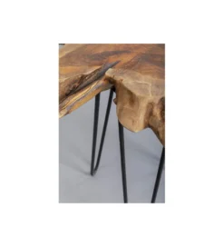 Stolik kawowy Aspen 50 cm dewno teak*KARE