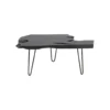 Stolik kawowy ASPEN 100 cm drewno teak czarny*KARE Sale