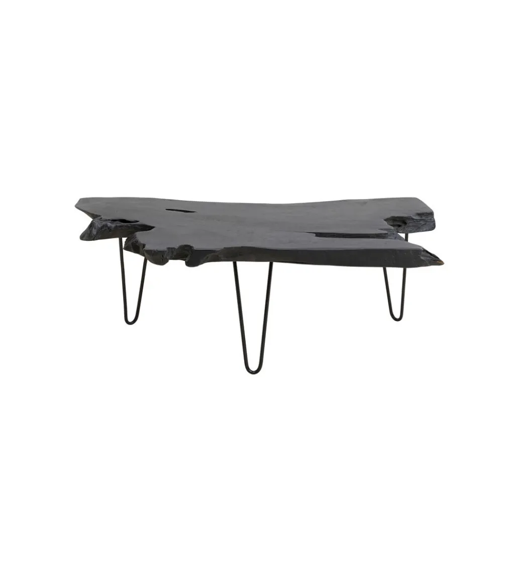 Stolik kawowy ASPEN 100 cm drewno teak czarny*KARE Sale