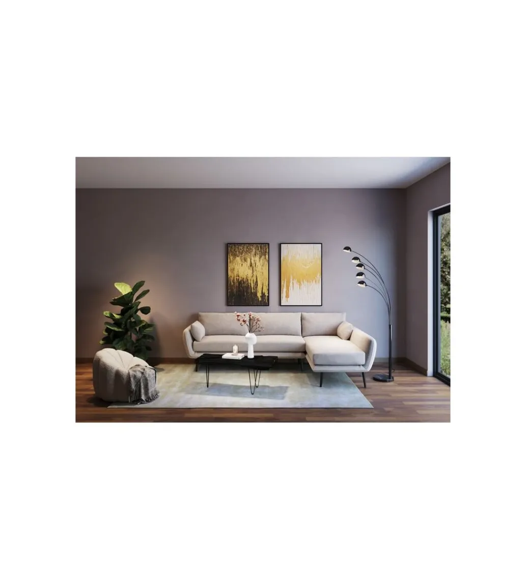 Stolik kawowy ASPEN 100 cm drewno teak czarny*KARE Sale