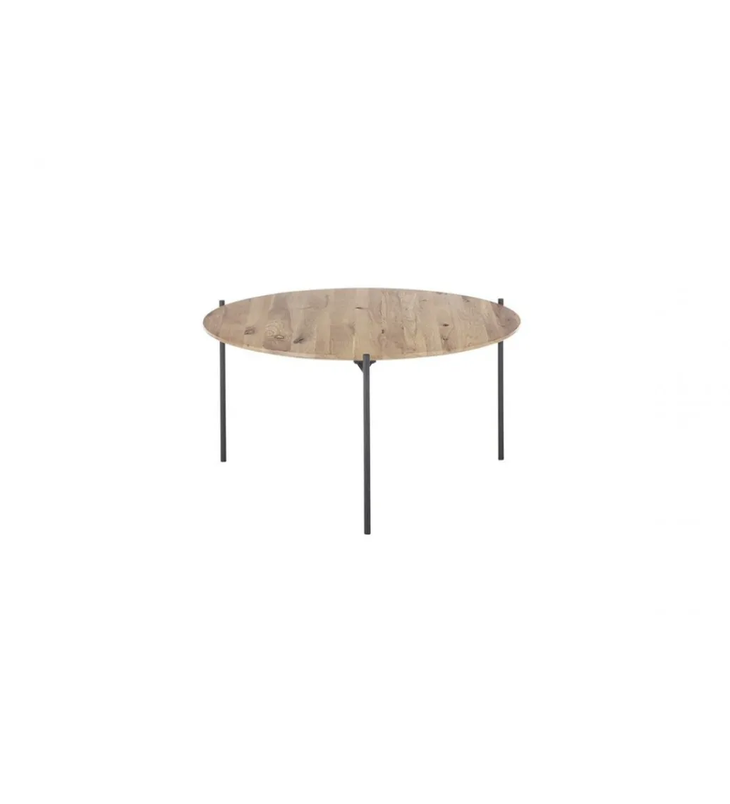 Stolik kawowy ASSUAN 74 cm dąb olejowany*MCA Discount
