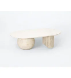 Stolik kawowy ATERIUM 120 cm drewno mango*Imeri Discount