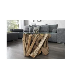 Stolik kawowy Aylin 60 cm teak*Invicta Interior Online