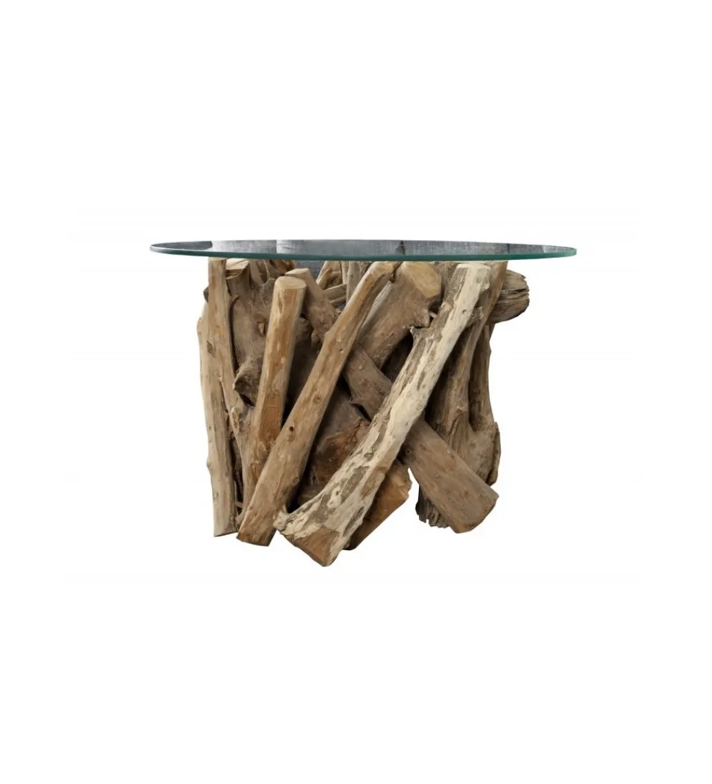 Stolik kawowy Aylin 60 cm teak*Invicta Interior Online