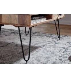 Stolik kawowy BAGLI 110 cm drewno akacja*WOHNLING, GERMANY Clearance