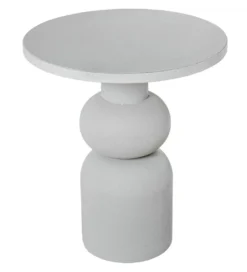 Stolik kawowy BAJAN 45 cm biały*Exclusivas Best