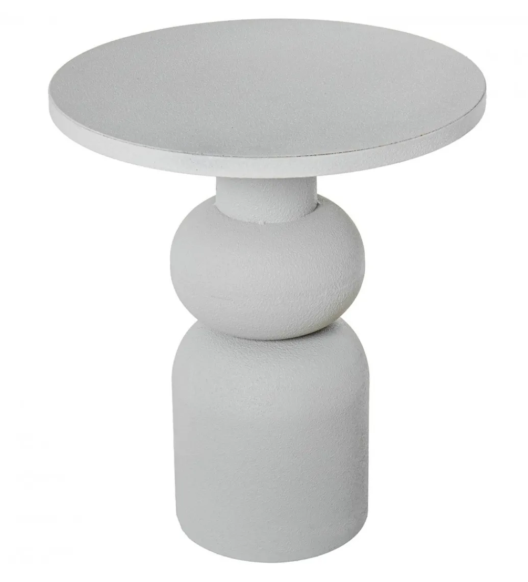 Stolik kawowy BAJAN 45 cm biały*Exclusivas Best