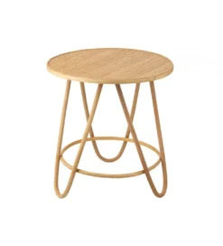 Stolik kawowy BALIA 60 cm rattan*J-Line
