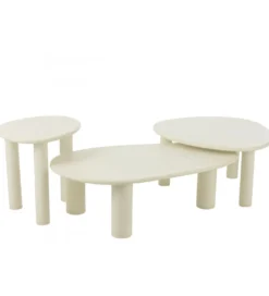 Stolik kawowy BALI 108 cm biały*J-Line Best