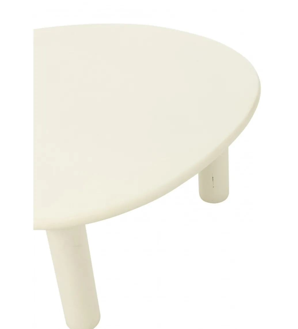 Stolik kawowy BALI 75 cm biały*J-Line