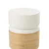 Stolik kawowy Bamboo 40 cm biały*J-Line Best