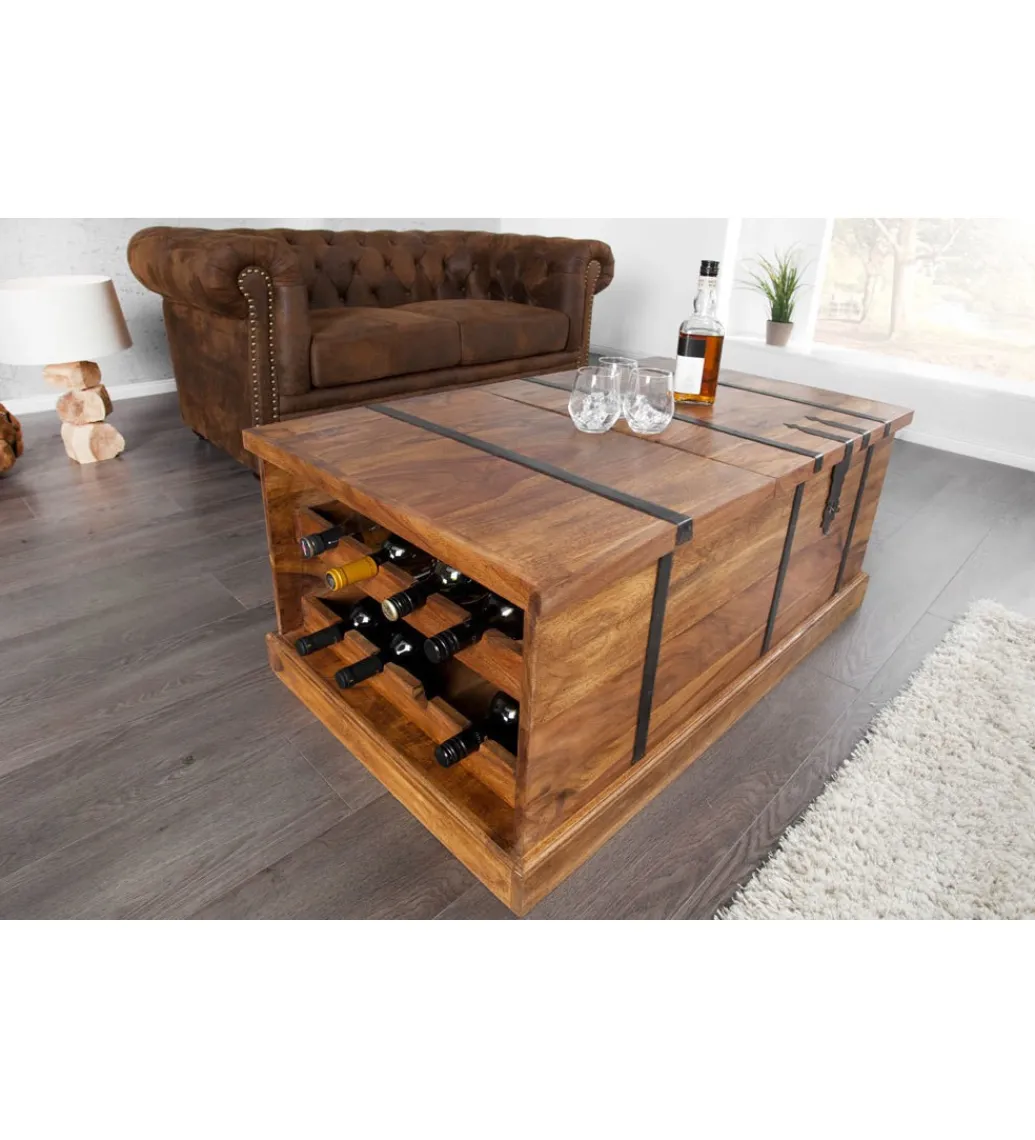 Stolik kawowy Bar Bodega 100 cm drewno Sheesham*Invicta Interior Hot